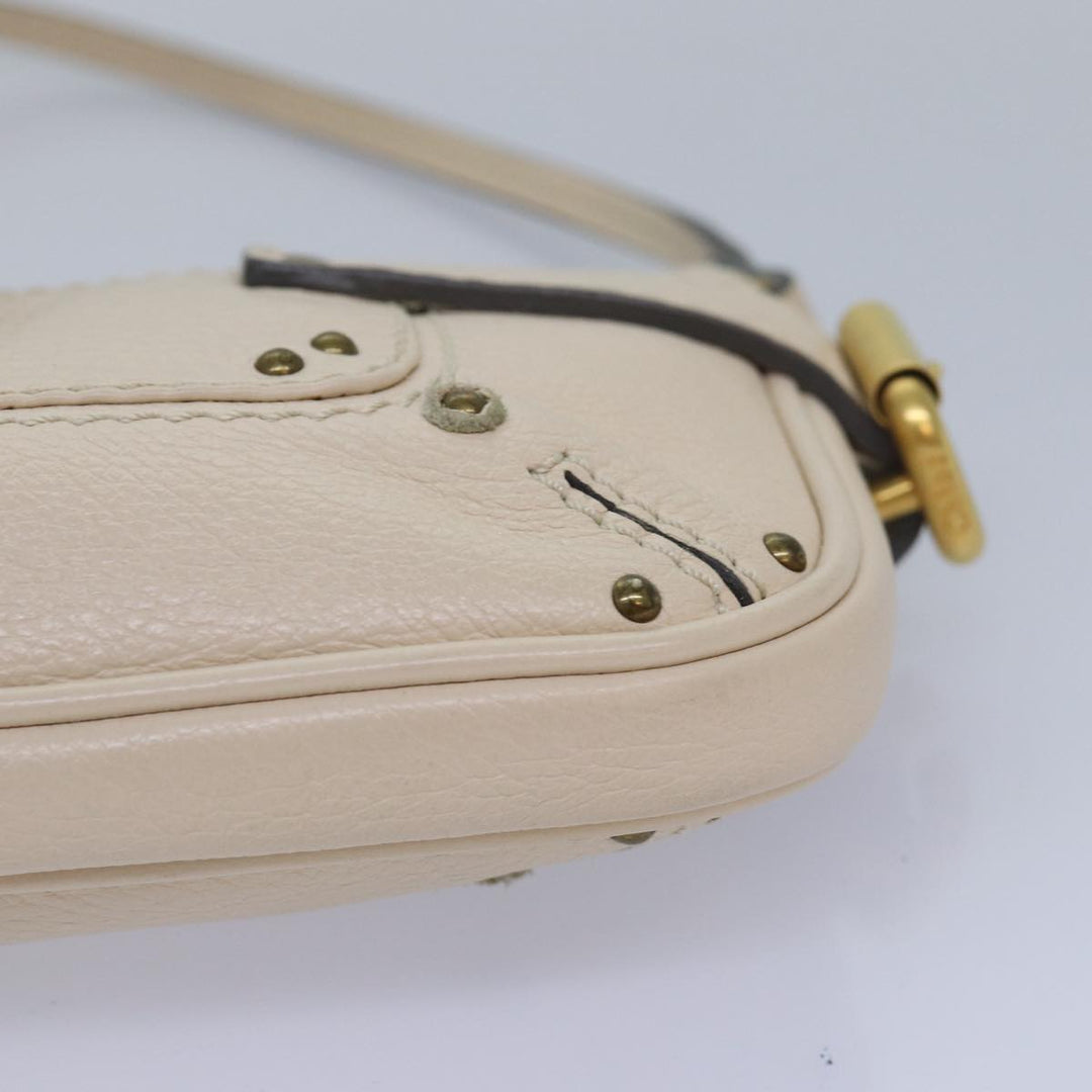 Chloe Paddington Accessory Pouch Leather Vanilla yk13793