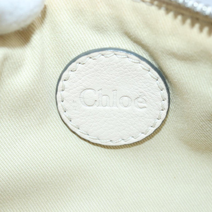 Chloe Paddington Accessory Pouch Leather Vanilla yk13793