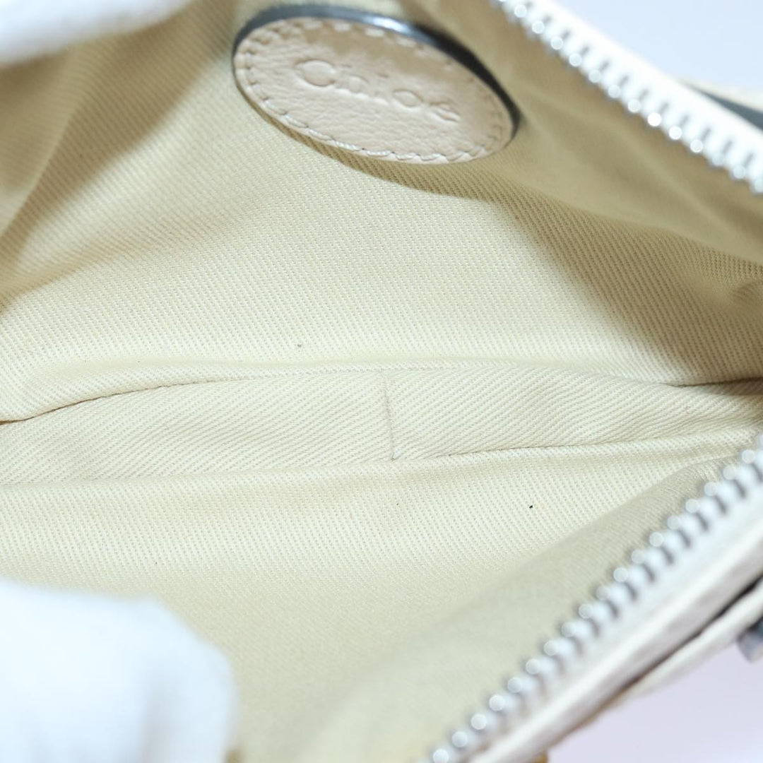 Chloe Paddington Accessory Pouch Leather Vanilla yk13793