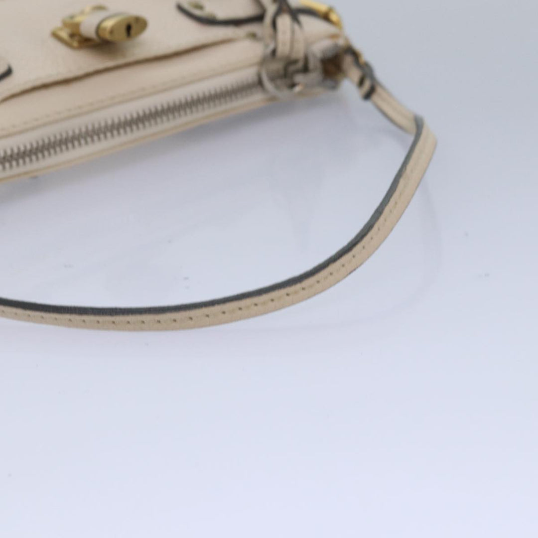 Chloe Paddington Accessory Pouch Leather Vanilla yk13793
