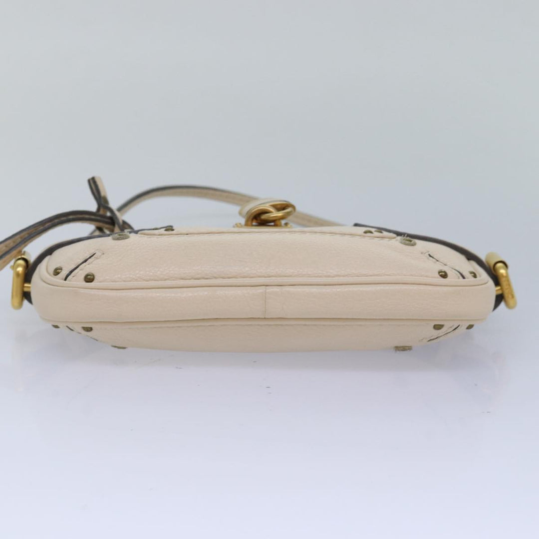 Chloe Paddington Accessory Pouch Leather Vanilla yk13793