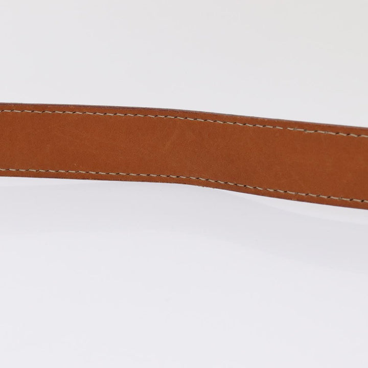 Celine Macadam Canvas Shoulder Bag PVC Leather Brown Auth yk13816