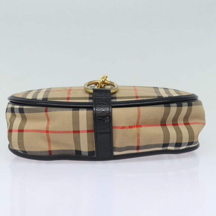 BurberrySs Nova Check Shoulder Bag Canvas Beige Auth yk13921