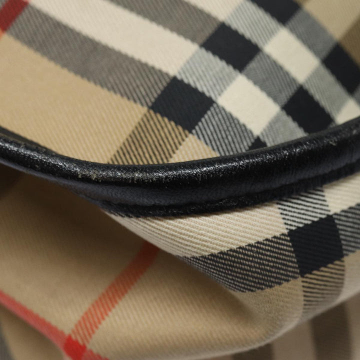 BurberrySs Nova Check Shoulder Bag Canvas Beige Auth yk13921