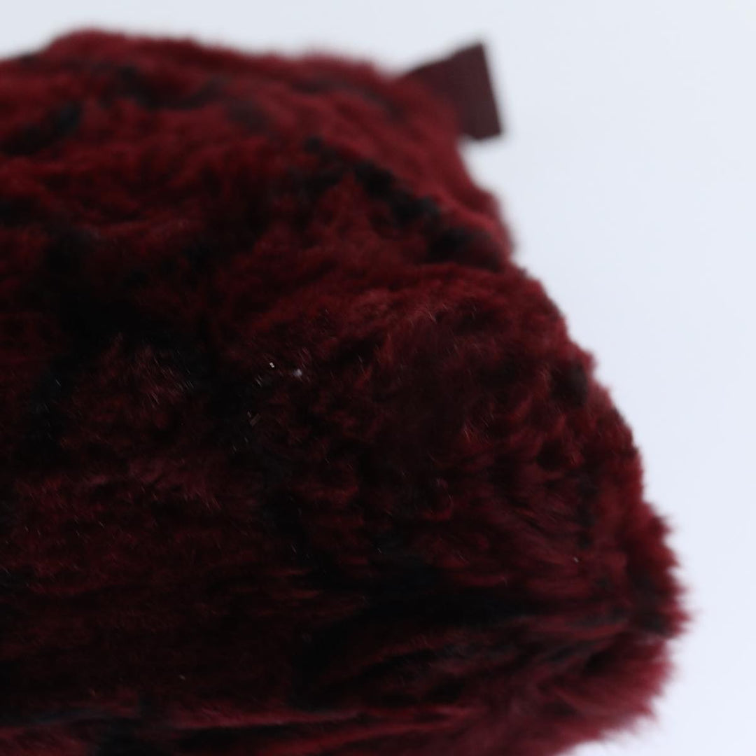 Top Quality Chanel COCO Mark Chain Hand Bag Canvas Wine Red CC Auth yk13976A