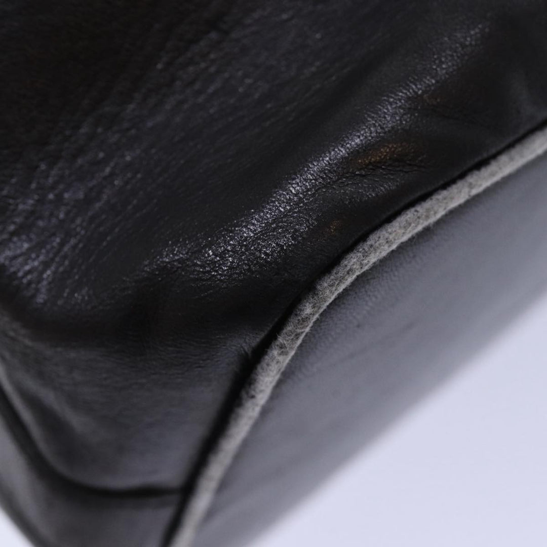 Top Quality Chanel COCO Mark Drawstring Chain Shoulder Bag Leather Brown CC Auth yk14076