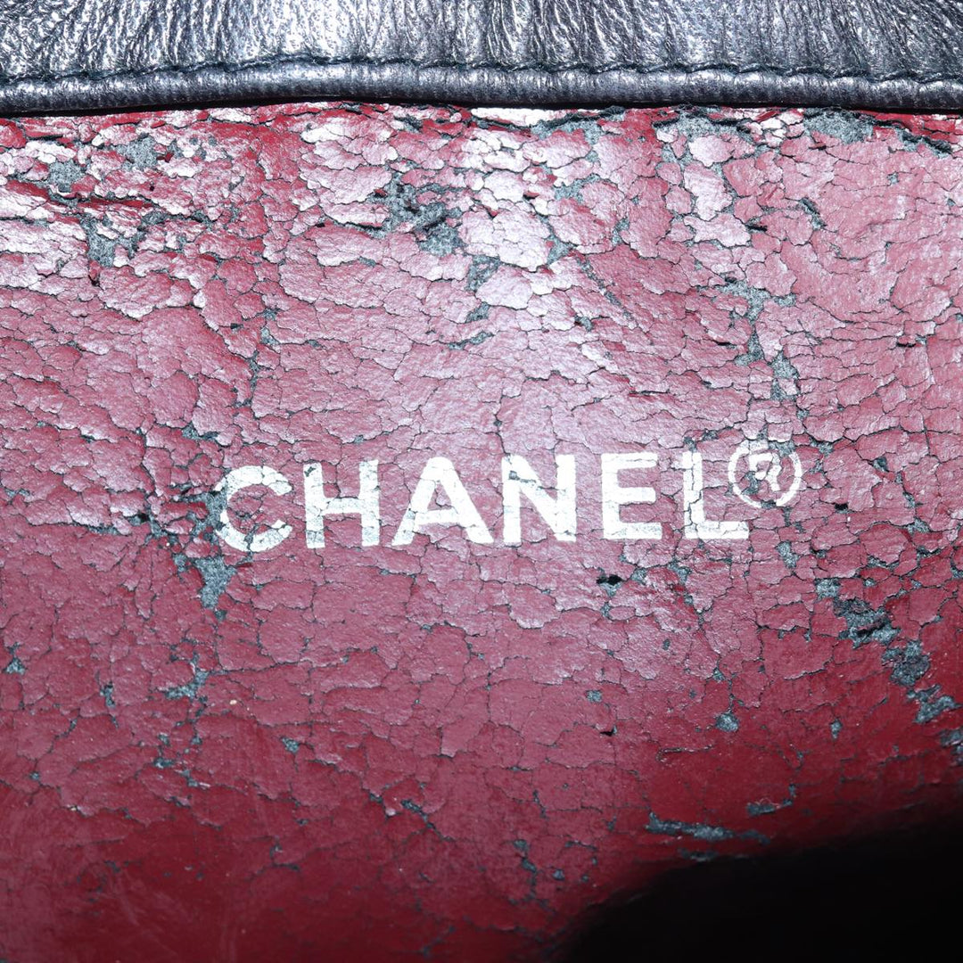 Top Quality Chanel COCO Mark Drawstring Chain Shoulder Bag Leather Brown CC Auth yk14076