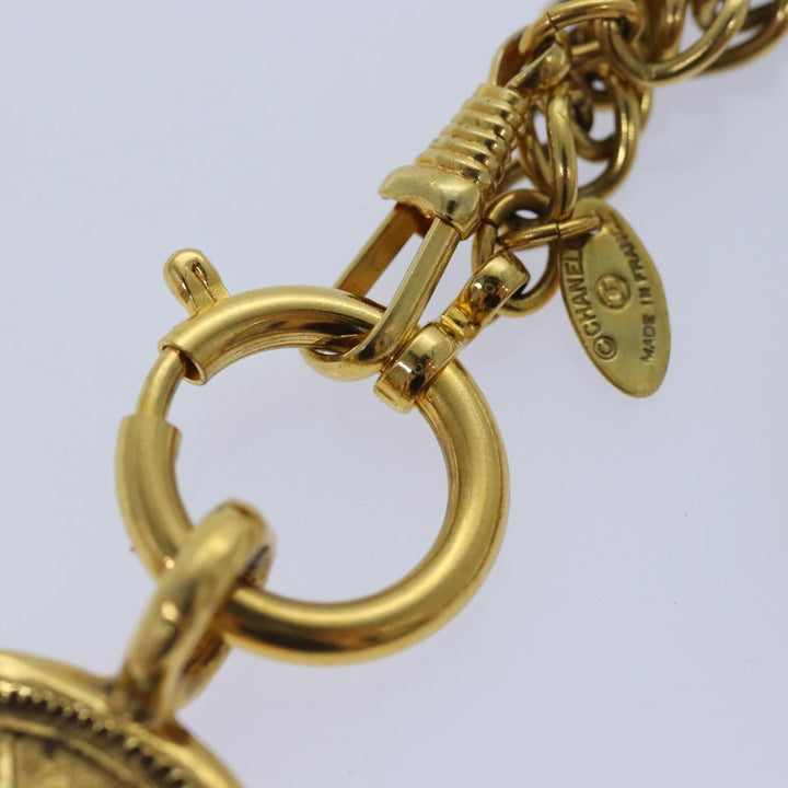 Top Quality Chanel Lucambon 31 Necklace metal Gold CC Auth yk14272