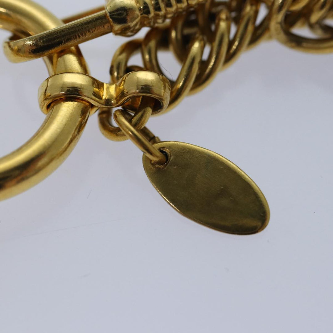Top Quality Chanel Lucambon 31 Necklace metal Gold CC Auth yk14272