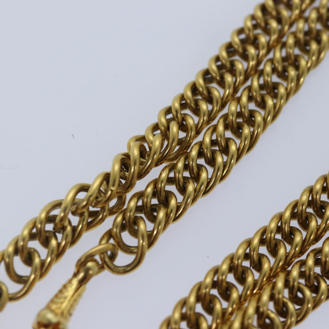 Top Quality Chanel Lucambon 31 Necklace metal Gold CC Auth yk14272