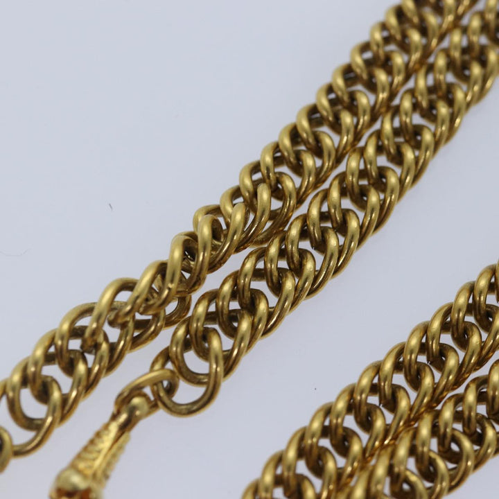 Top Quality Chanel Lucambon 31 Necklace metal Gold CC Auth yk14272
