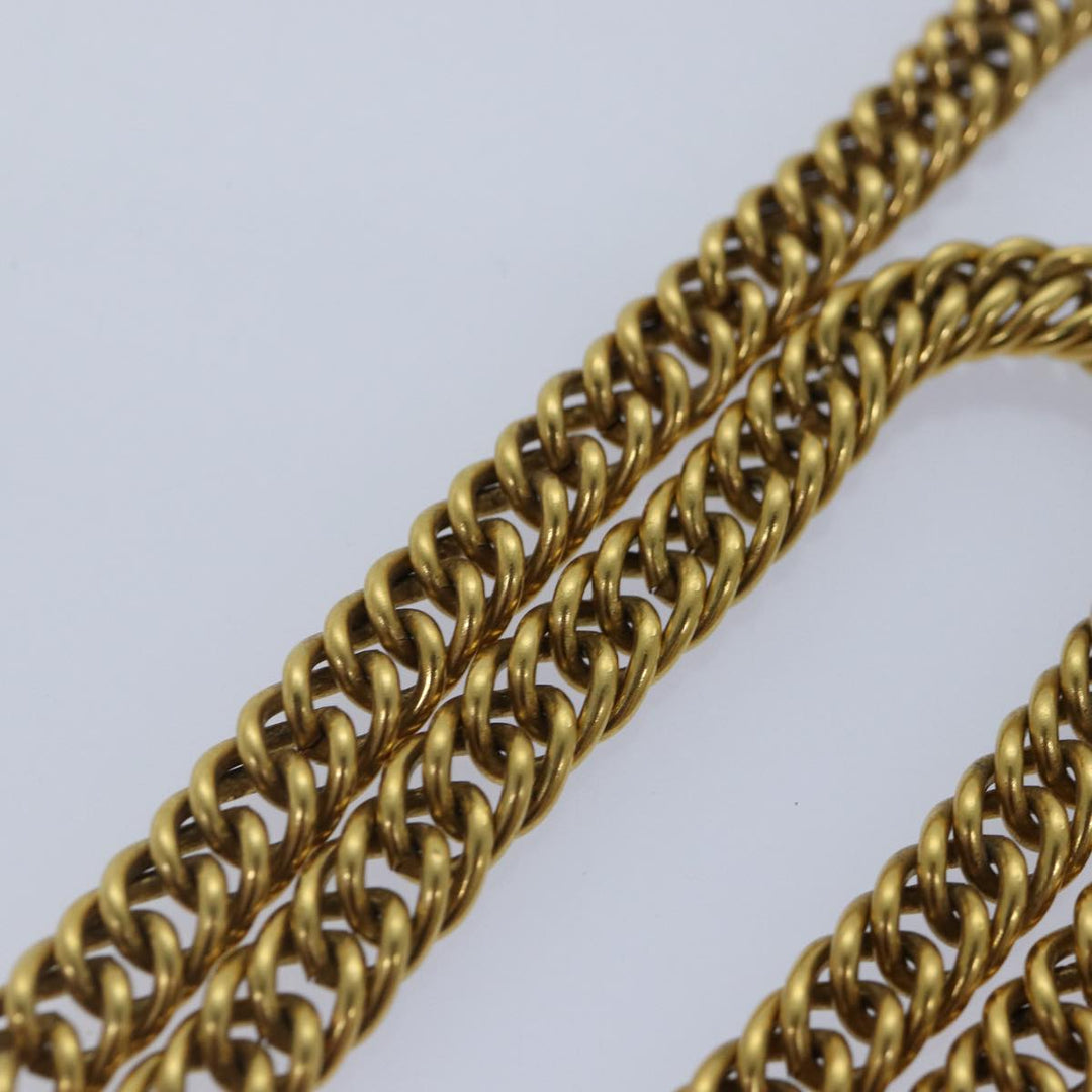 Top Quality Chanel Lucambon 31 Necklace metal Gold CC Auth yk14272