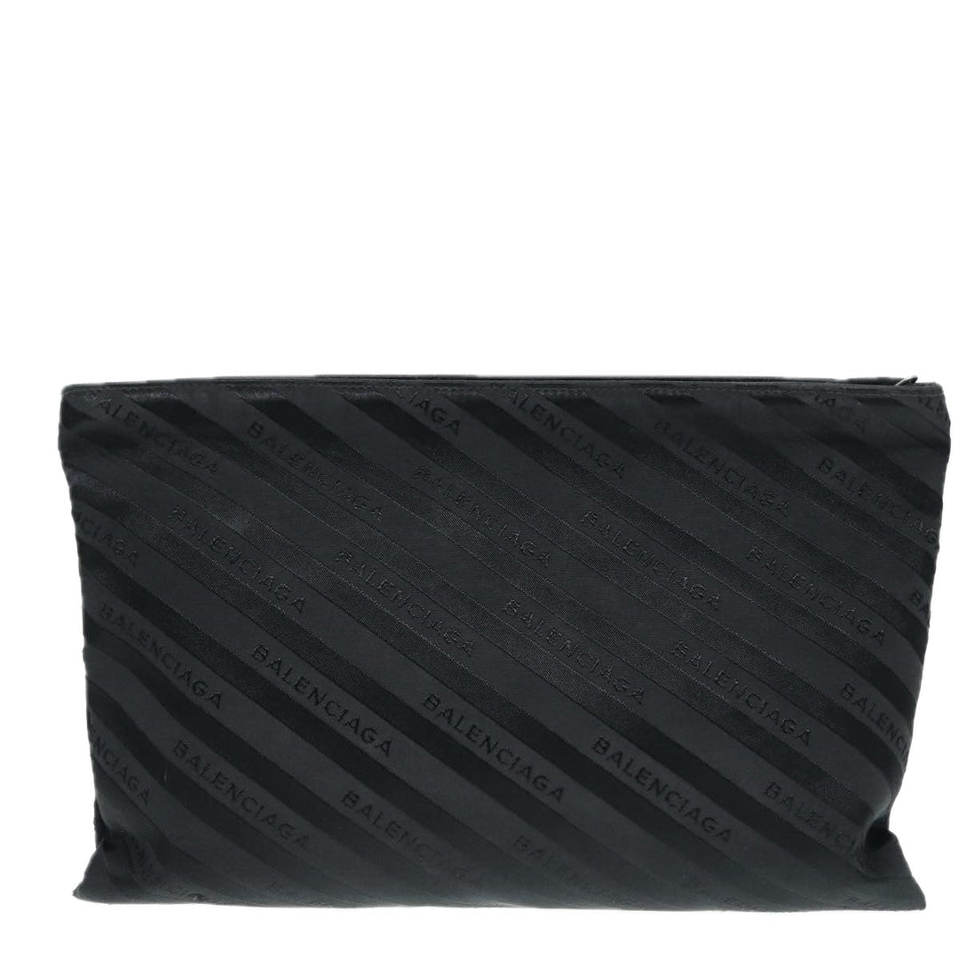 Top Quality Balenciaga Explorer Clutch Bag Canvas Black 459745 Auth yk14342