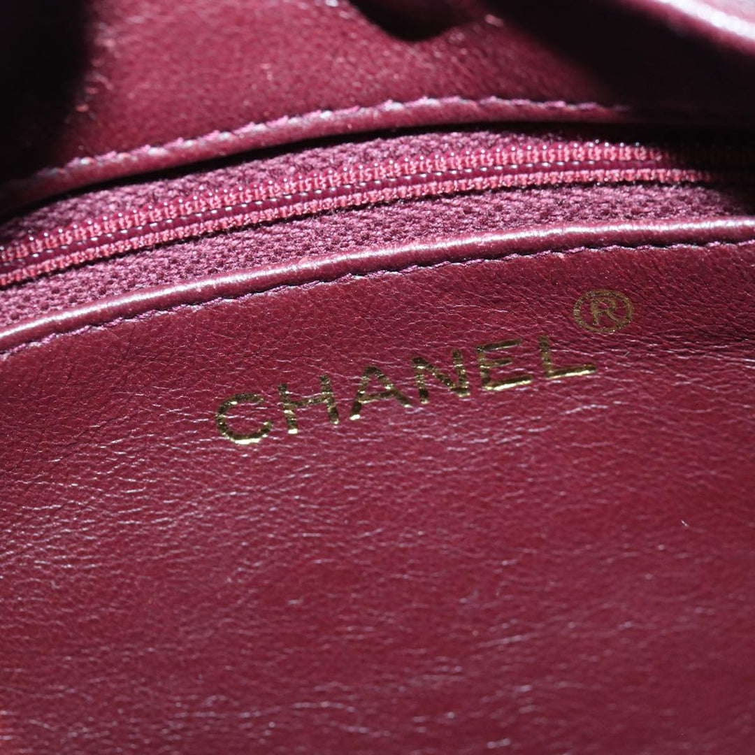 Top Quality Chanel Matelasse COCO Mark Chain Fringe Shoulder Bag Suede Red CC Auth yk14444A
