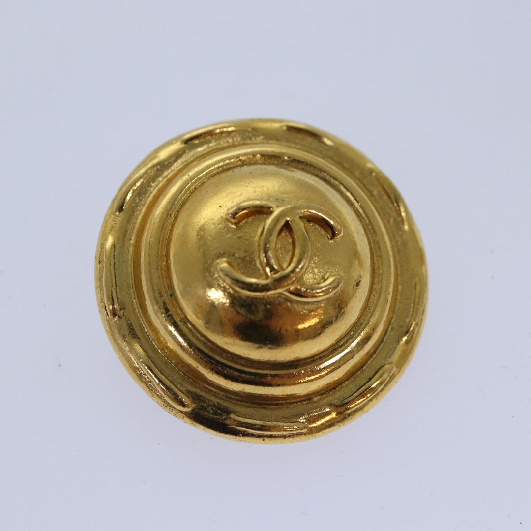 Top Quality Chanel COCO Mark Earring metal Gold CC Auth yk14445