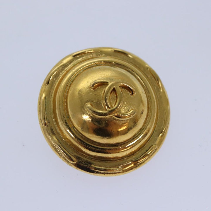 Top Quality Chanel COCO Mark Earring metal Gold CC Auth yk14445