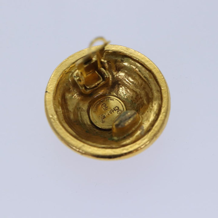 Top Quality Chanel COCO Mark Earring metal Gold CC Auth yk14445