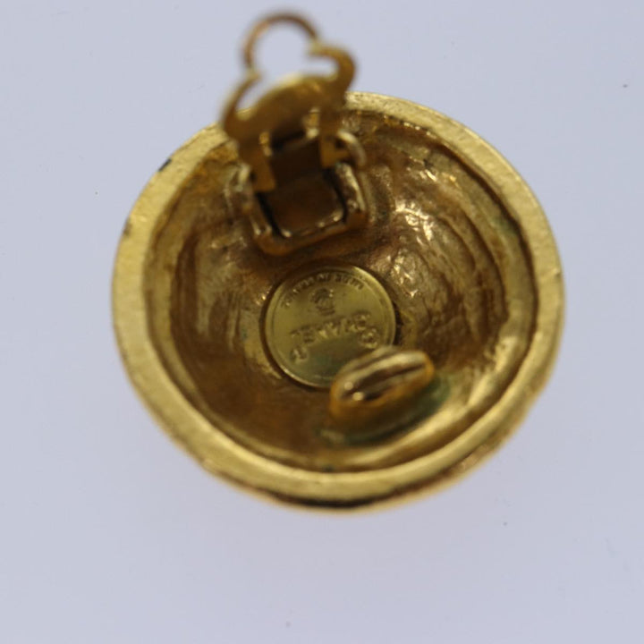 Top Quality Chanel COCO Mark Earring metal Gold CC Auth yk14445