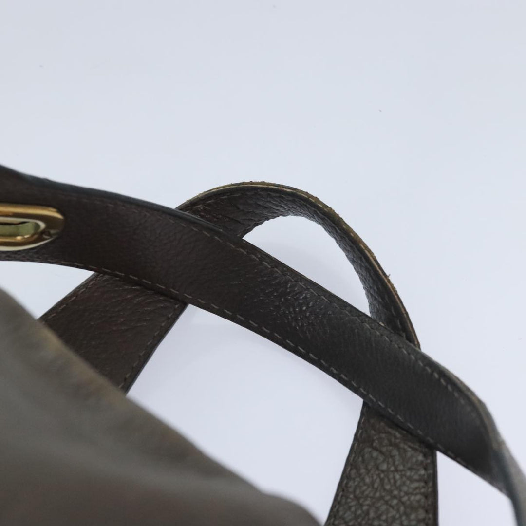 Chloe Paraty Hand Bag Leather 2way Brown Gold yk15233