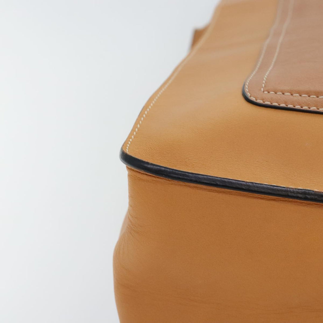 Chloe Hand Bag Leather Brown Gold yk15287