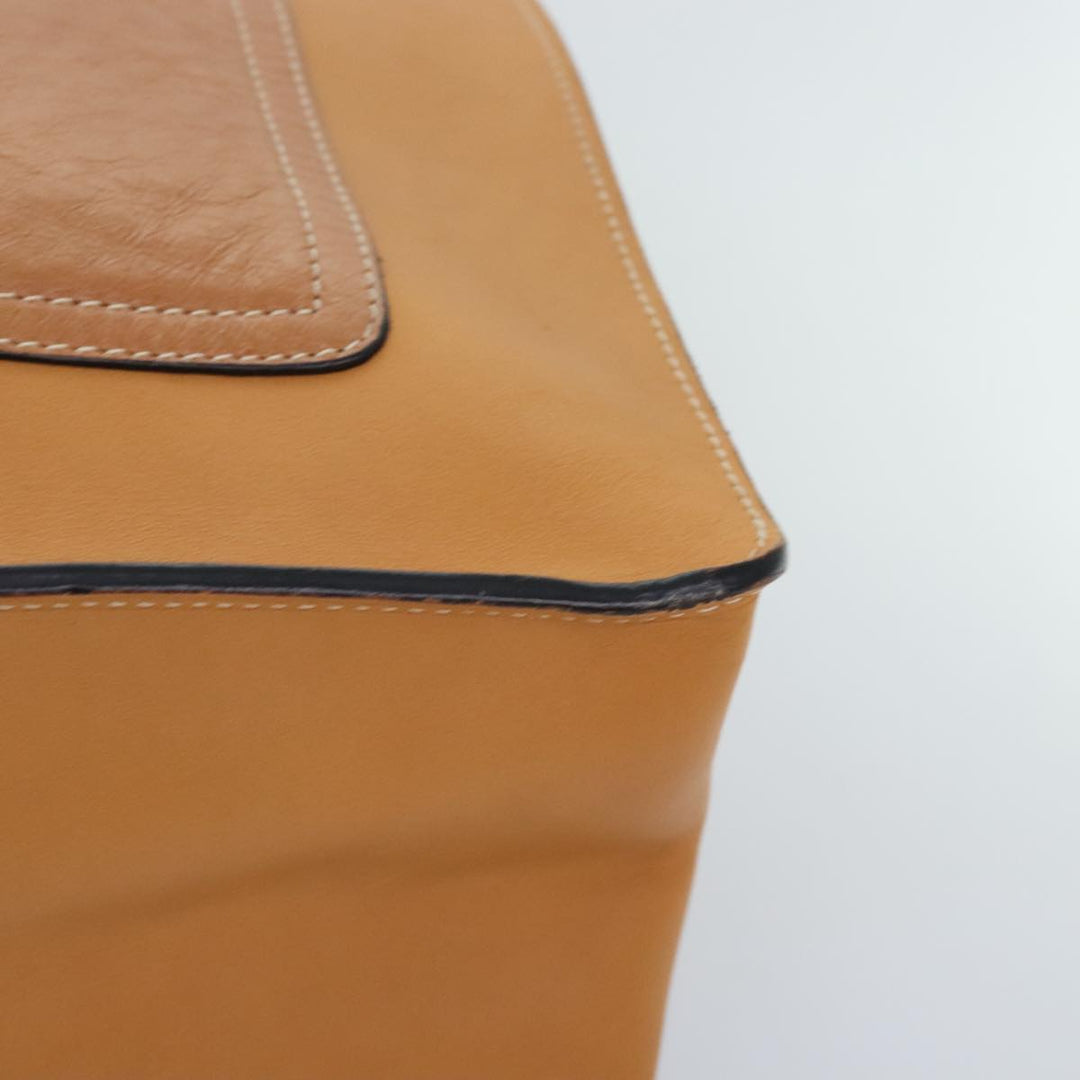 Chloe Hand Bag Leather Brown Gold yk15287