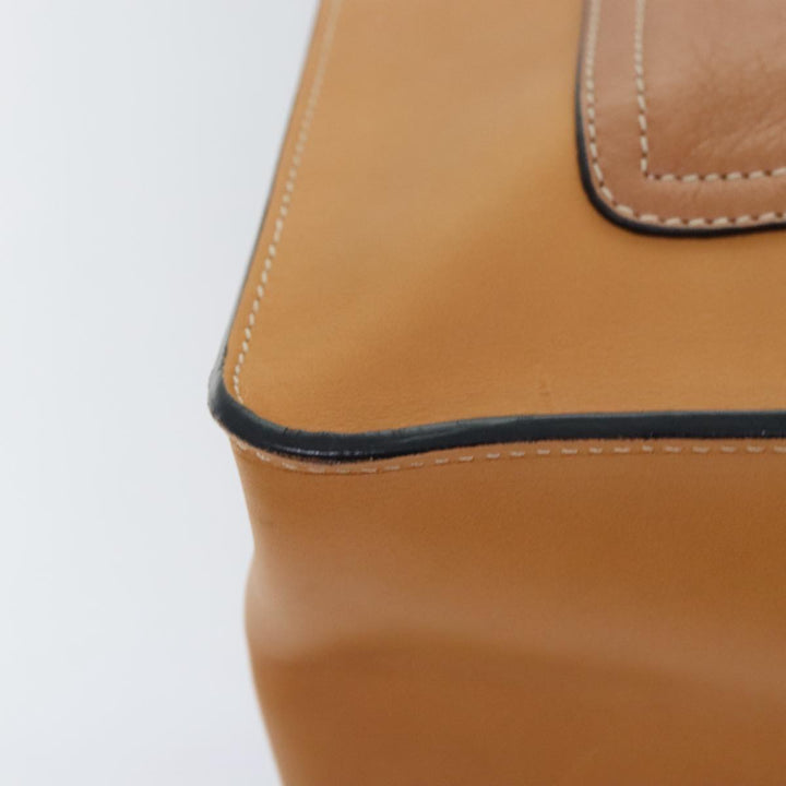 Chloe Hand Bag Leather Brown Gold yk15287