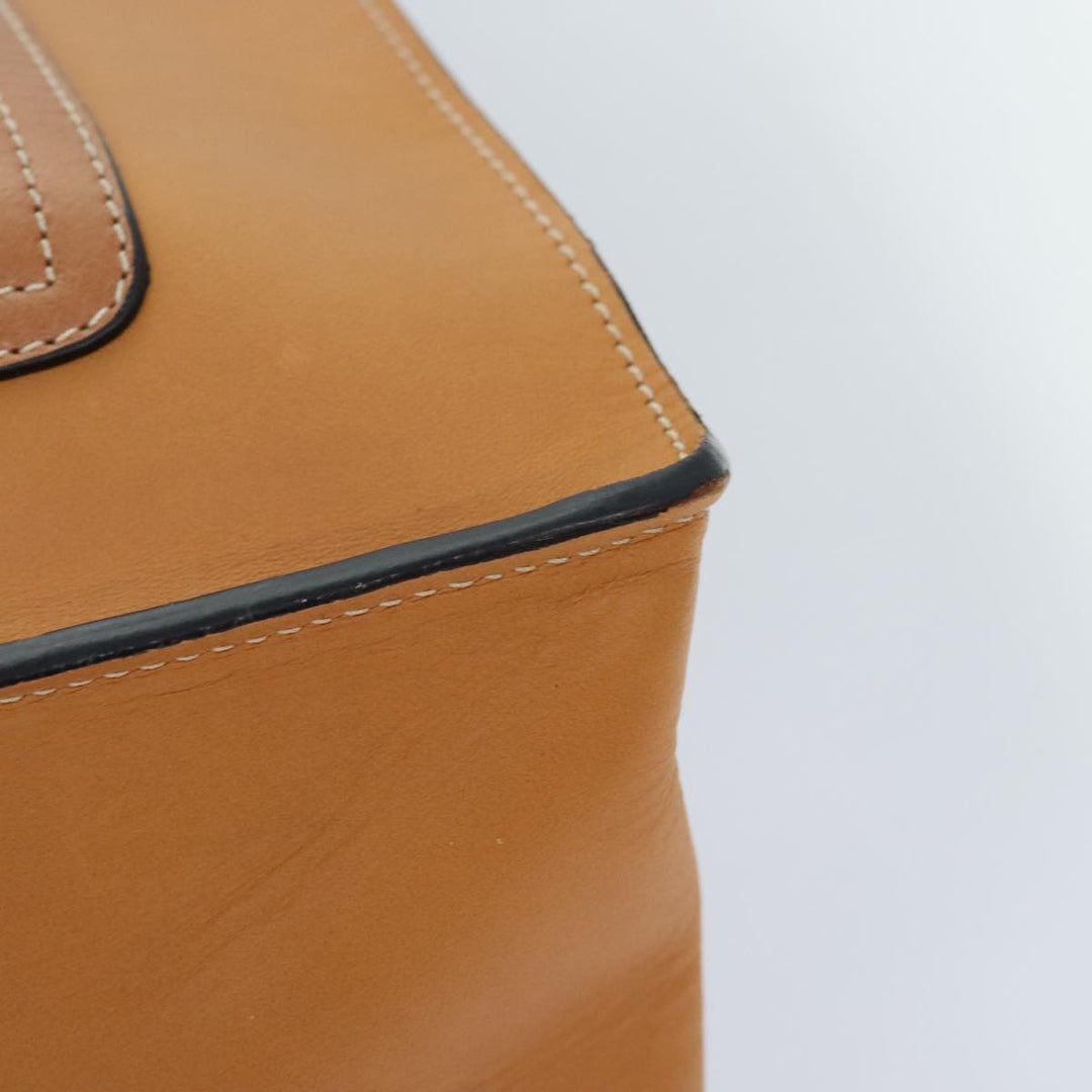 Chloe Hand Bag Leather Brown Gold yk15287