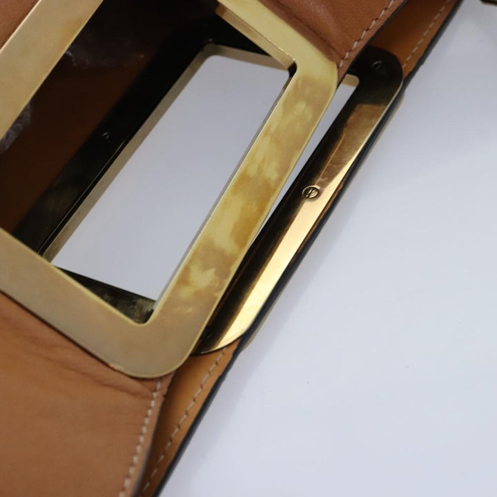 Chloe Hand Bag Leather Brown Gold yk15287