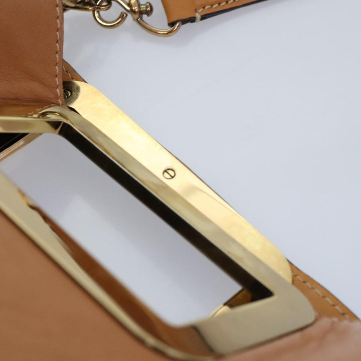 Chloe Hand Bag Leather Brown Gold yk15287