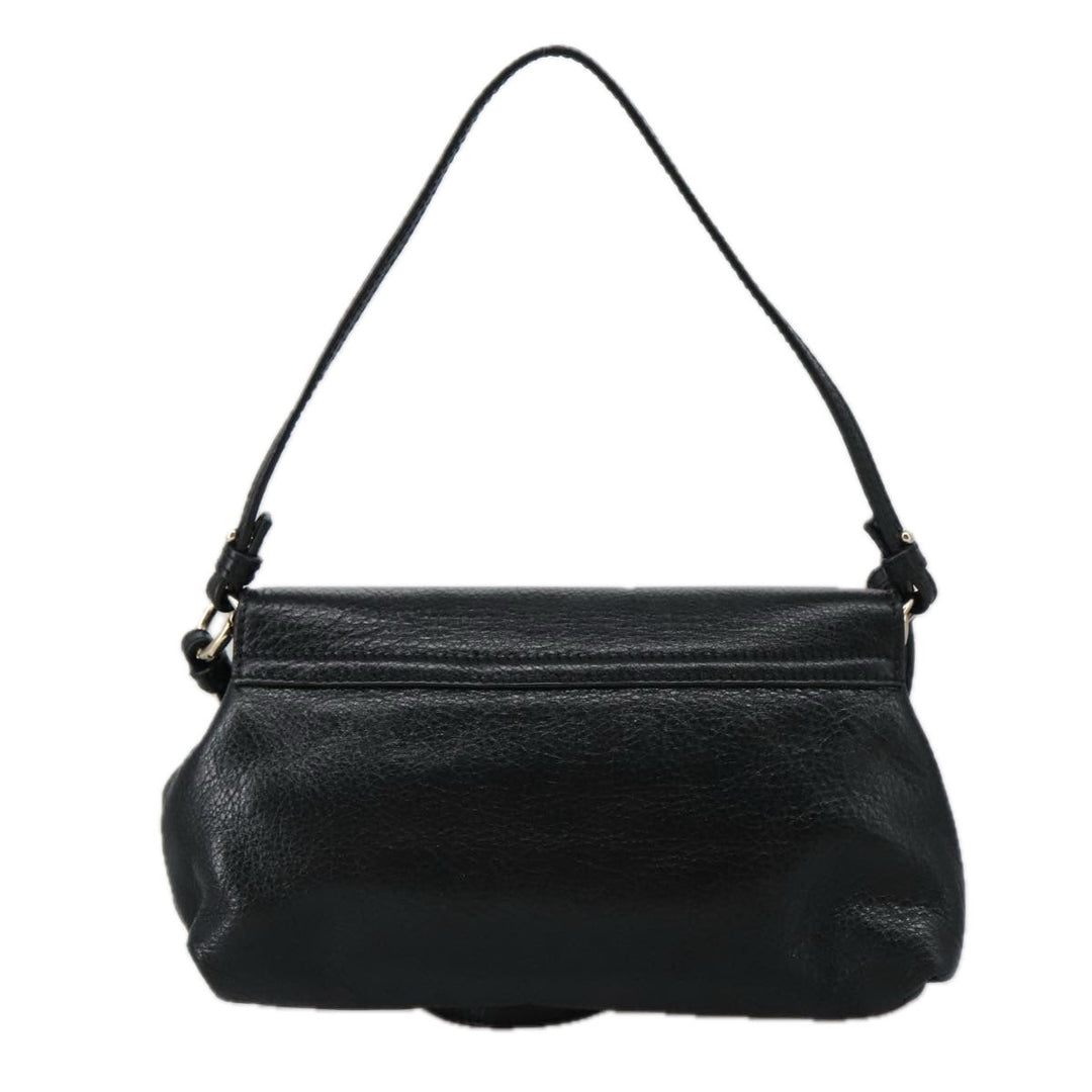 Chloe Lily Hand Bag Leather 2way Black Gold yk15964