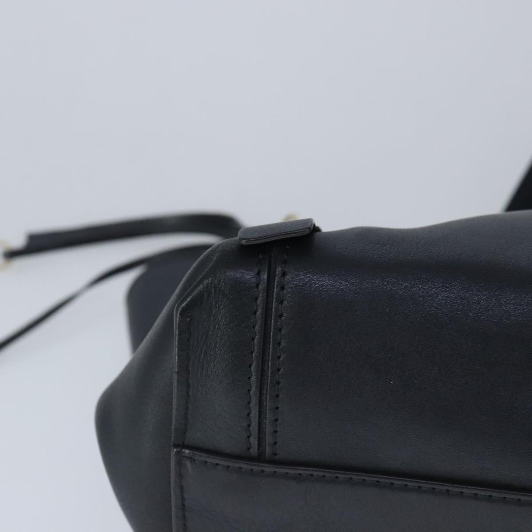 Chloe Milo Tote Bag Leather Black Gold yk15967