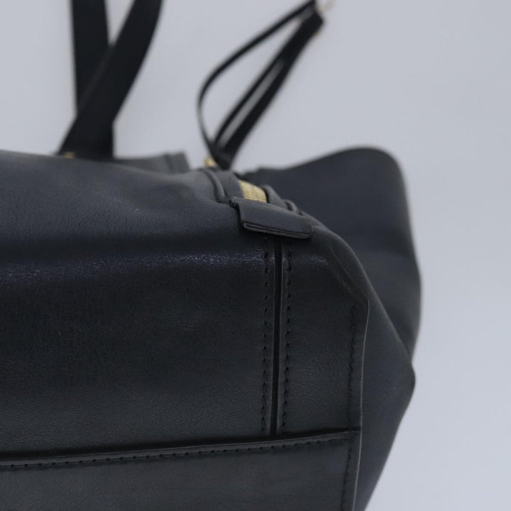Chloe Milo Tote Bag Leather Black Gold yk15967