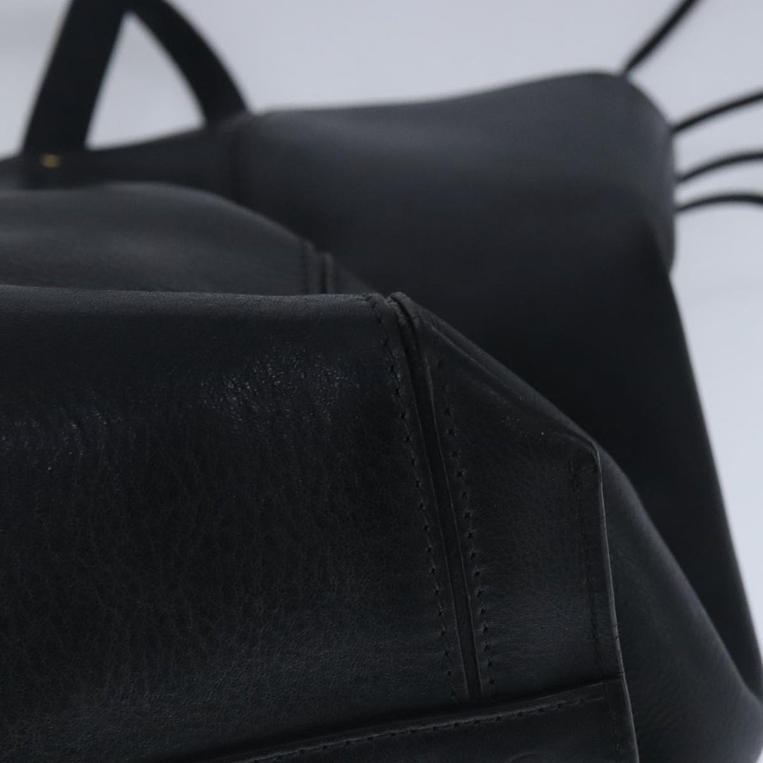 Chloe Milo Tote Bag Leather Black Gold yk15967