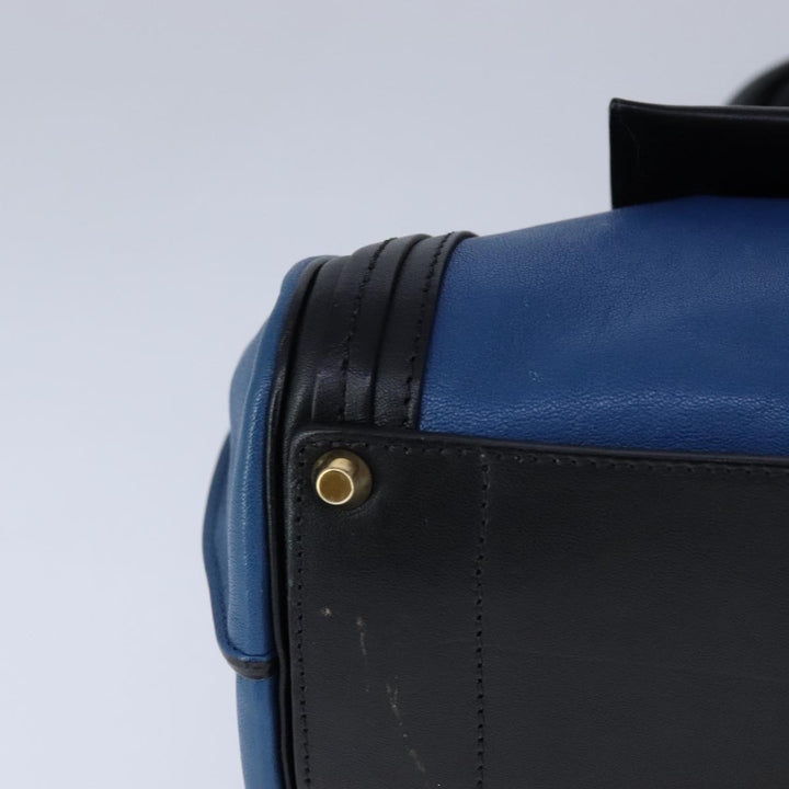 Chloe Alice Hand Bag Leather 2way Blue Black yk16348