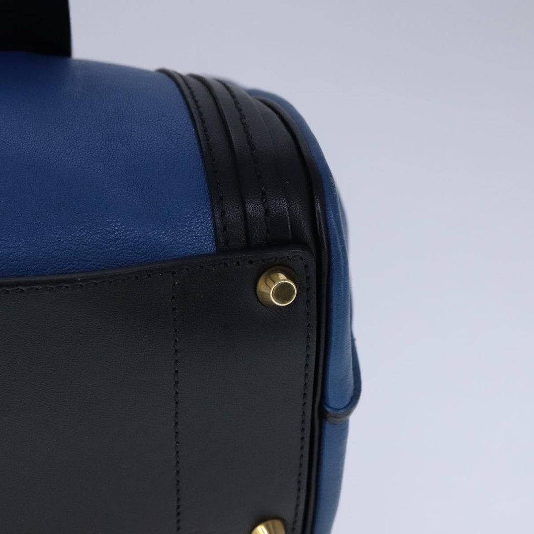 Chloe Alice Hand Bag Leather 2way Blue Black yk16348