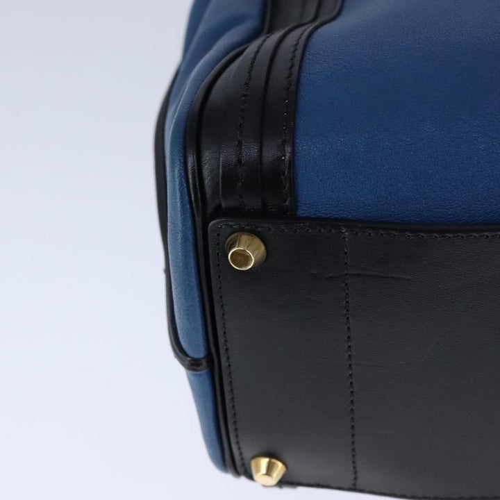 Chloe Alice Hand Bag Leather 2way Blue Black yk16348