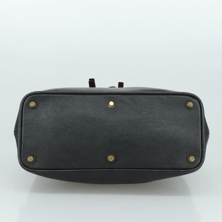Chloe Kerala Hand Bag Leather Black Silver yk16364