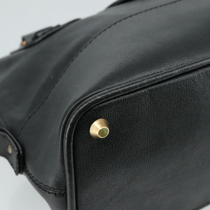 Chloe Kerala Hand Bag Leather Black Silver yk16364