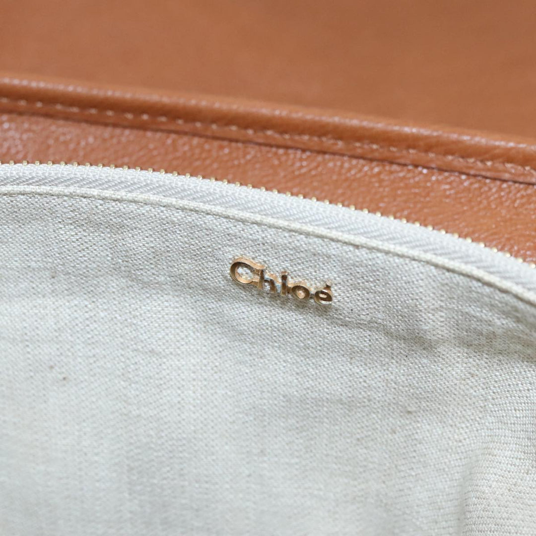 Chloe Elsie Hand Bag Leather Brown yk16519