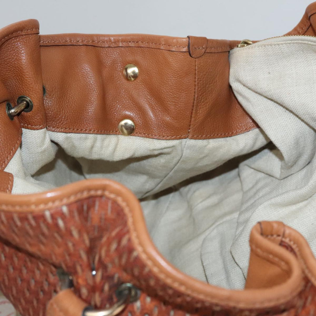 Chloe Elsie Hand Bag Leather Brown yk16519