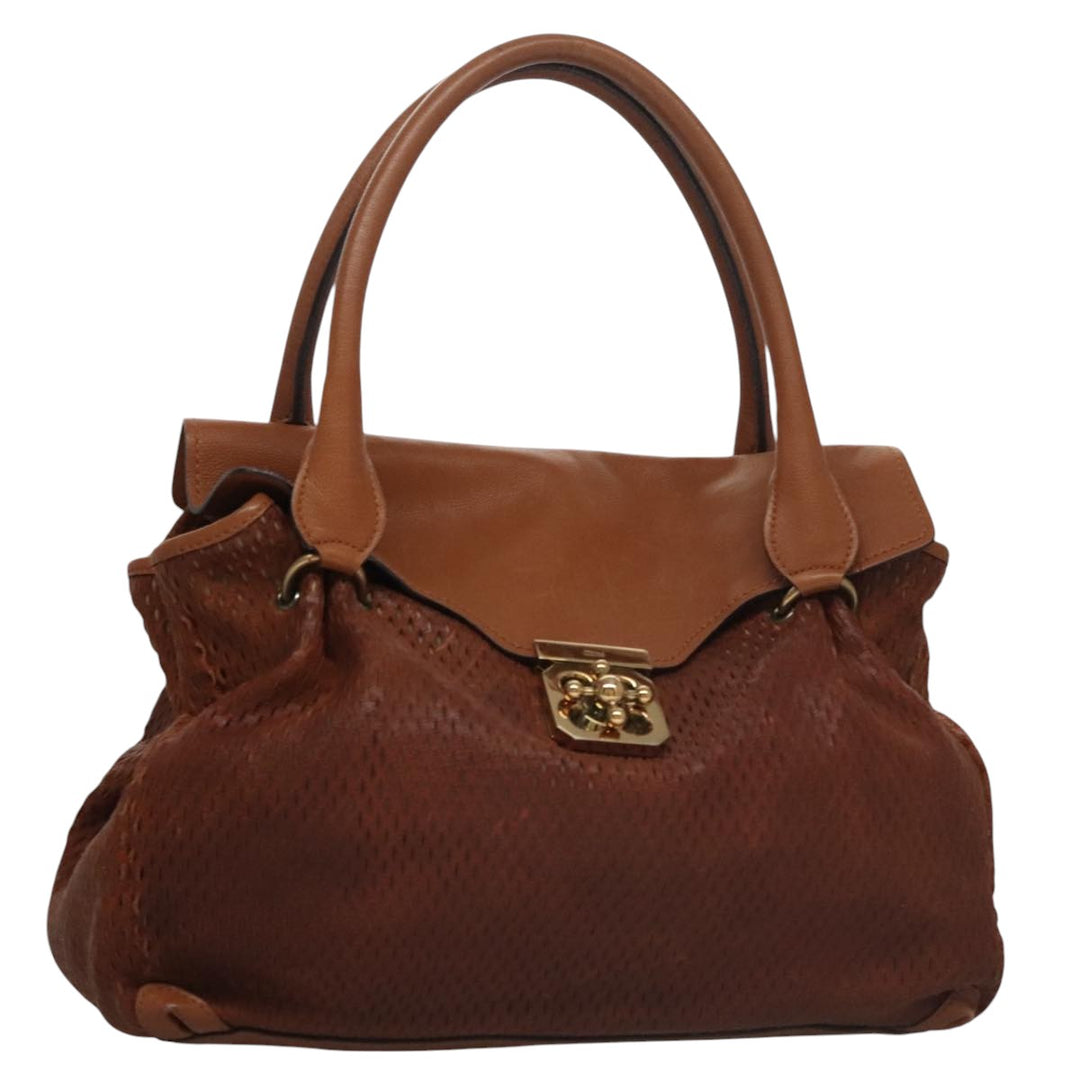 Chloe Elsie Hand Bag Leather Brown yk16519