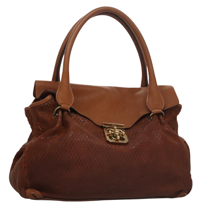 Chloe Elsie Hand Bag Leather Brown yk16519