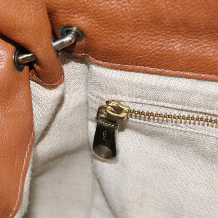Chloe Elsie Hand Bag Leather Brown yk16519