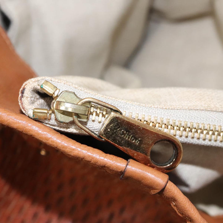 Chloe Elsie Hand Bag Leather Brown yk16519
