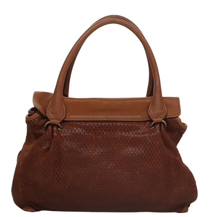 Chloe Elsie Hand Bag Leather Brown yk16519