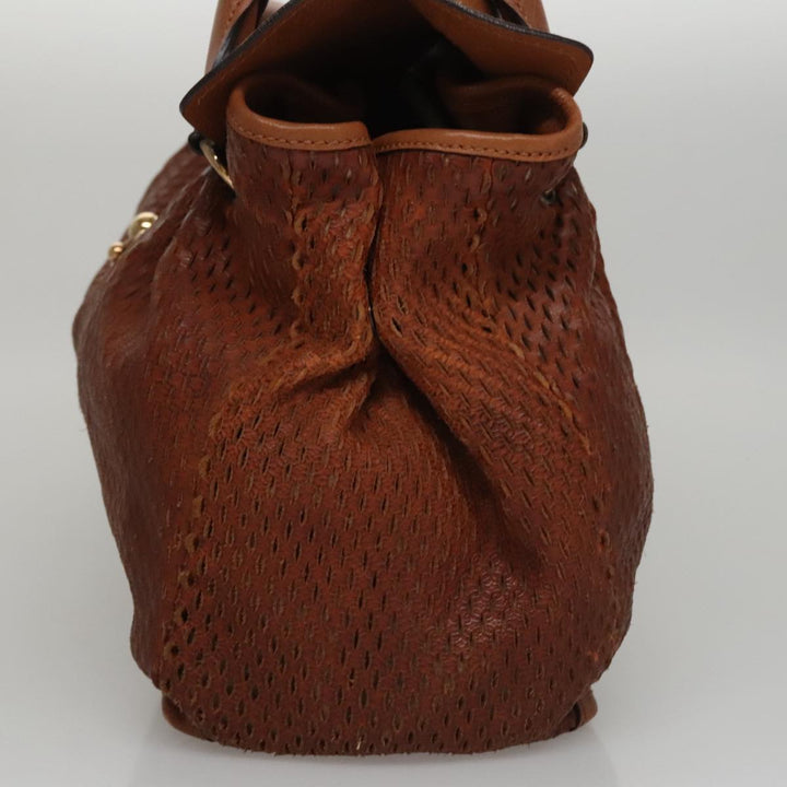 Chloe Elsie Hand Bag Leather Brown yk16519