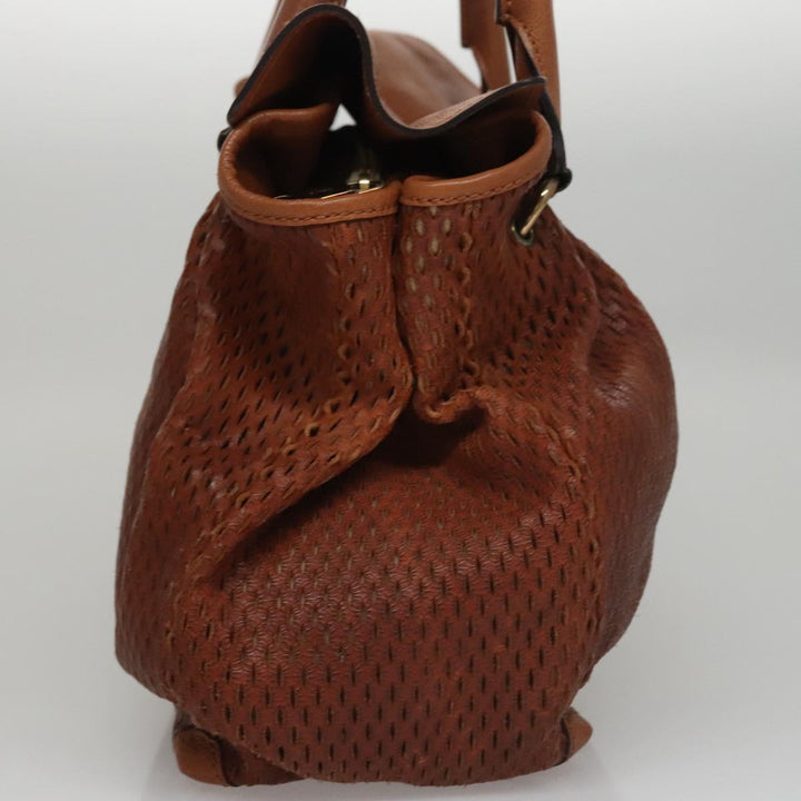 Chloe Elsie Hand Bag Leather Brown yk16519