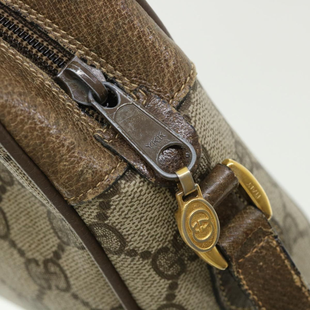 GUCCI GG Canvas Web Sherry Line Shoulder Bag Beige Green 98.02.004  yk5881B