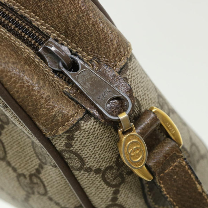 GUCCI GG Canvas Web Sherry Line Shoulder Bag Beige Green 98.02.004  yk5881B