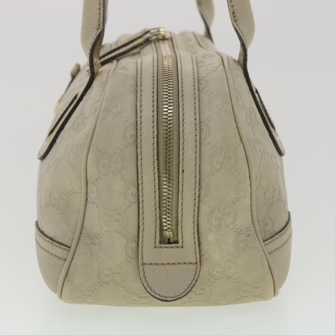 GUCCI ssima Shoulder Bag Leather White 161720  yk6036